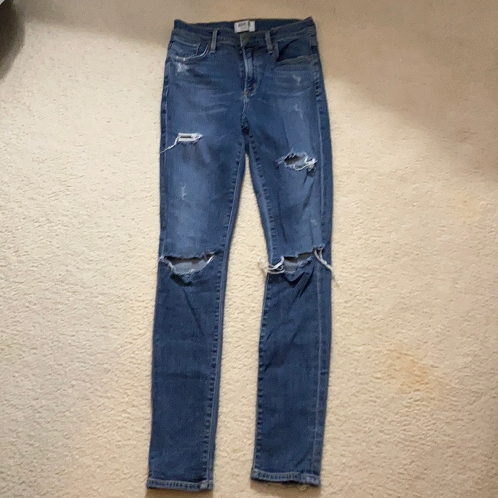 AGolde Sophie high rise jeans.